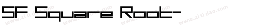 SF Square Root字体转换